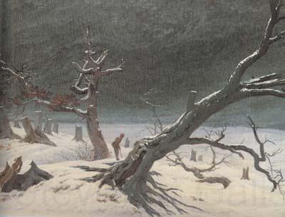 Caspar David Friedrich Winter Landsacpe (mk10) Norge oil painting art